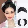 Oligage Hanfu Women Costume Wig Antique Style Cos Synthetic Pad High Hair Bun Long Straight Wig Piece Pad Hair Chignon (Color : P12/613) view 3