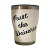 1111 Make a Wish, Trust the Universe, 20oz Double Sided Insulated Cup, Angel Numbers, Numerology Gifts, Manifestation, Spiritual Awakening (White with Black Decals) view 2