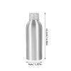 YARNOW 9 Pcs 3.5 Oz Refillable Aluminum Travel Bottles with Leakproof Caps Lightweight Containers for Shampoo Lotion and Toiletries view 3