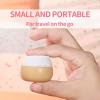 TSA Approved Travel Size Containers for Toiletries, Gemice Silicone Jars, Leak-proof Travel Accessories with Lid for Cosmetic Makeup Face Body Hand Cream (4 Pieces) (Apricot) view 2