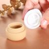 TSA Approved Travel Size Containers for Toiletries, Gemice Silicone Jars, Leak-proof Travel Accessories with Lid for Cosmetic Makeup Face Body Hand Cream (4 Pieces) (Apricot) view 4