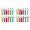 Healifty 24pcs Flexible Silicone Essential Oil Bottle Sleeve Bottle Cover Essential Oil Protector Organizer view 1