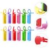 Healifty 24pcs Flexible Silicone Essential Oil Bottle Sleeve Bottle Cover Essential Oil Protector Organizer view 3