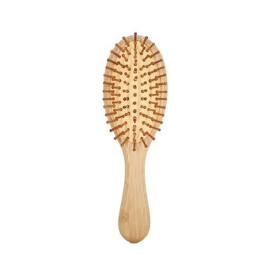 Bamboo Massage Qir Cushion Comb Anti-Static Smooth Hair (small round)