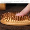 Bamboo Massage Qir Cushion Comb Anti-Static Smooth Hair (small round) view 2