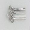 Faship Gorgeous Clear Rhinestone Crystal Floral Hair Comb view 3