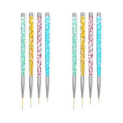 FOMIYES 8 Pcs Nail Art Liner Brush Set Line for Nails Detail Paint Brush for Molding Drawing