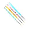 FOMIYES 8 Pcs Nail Art Liner Brush Set Line for Nails Detail Paint Brush for Molding Drawing view 2