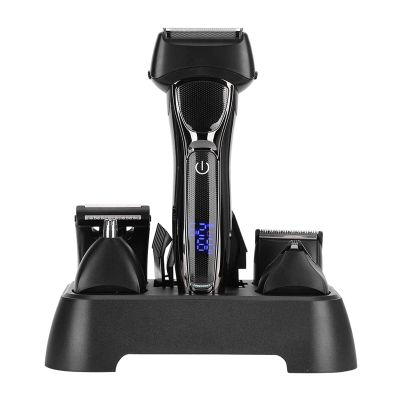 Feilx Foil Shaver, 5 in 1 Electric Head Shaver Grooming Kit for Men,with Beard Trimmer, Rechargeable,Wet & Dry for Grooming, Cleaning