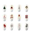 Mesiyun 3D Nail Christmas Tree Studs Nail Art Elk Santa Snowflake Decoration Snowman Xmas Charms Metal Rivets DIY Craft Manicure 24 Pcs view 3