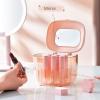 BLYWO GUIPAIHAI 20 Slots Lipstick Storage Box with Lid Desktop Space-Saving Dresser Cosmetics Display Case (Color : Pink) view 2