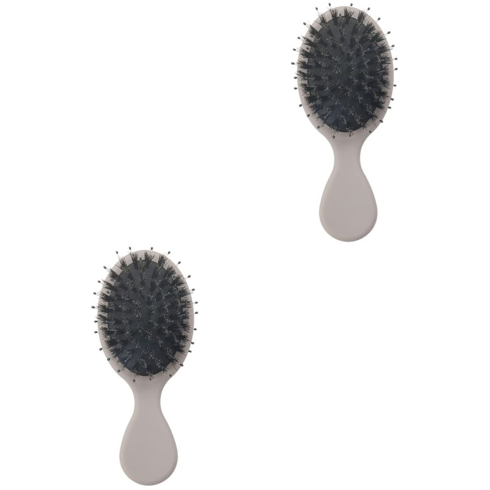 Healifty 2pcs Detangler Hair Brush Massage Comb for Scalp Hair Comb Gua Sha Portable for Women Ladies