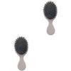 Healifty 2pcs Detangler Hair Brush Massage Comb for Scalp Hair Comb Gua Sha Portable for Women Ladies view 1