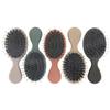 Healifty 3pcs Pig Bristle Massage Comb Portable Detangling Hair Brush for Women and Girls Lightweight Design for Tender Hair Care for Travel and Grey view 2