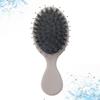 Healifty 3pcs Pig Bristle Massage Comb Portable Detangling Hair Brush for Women and Girls Lightweight Design for Tender Hair Care for Travel and Grey view 3