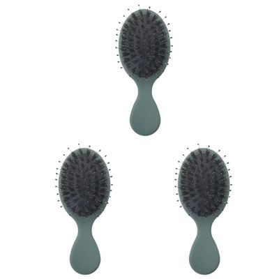 Healifty 3pcs Comb Pig Bristle Hair Comb Detangling Massage Hair Straightening for Ladies