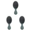 Healifty 3pcs Comb Pig Bristle Hair Comb Detangling Massage Hair Straightening for Ladies view 1