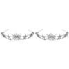 FOMIYES 2pcs Bride Rhinestones Elegant Star Shaped Headdress for Wedding Parties and Special Occasions Lightweight and Comfortable Bridal Accessory view 1