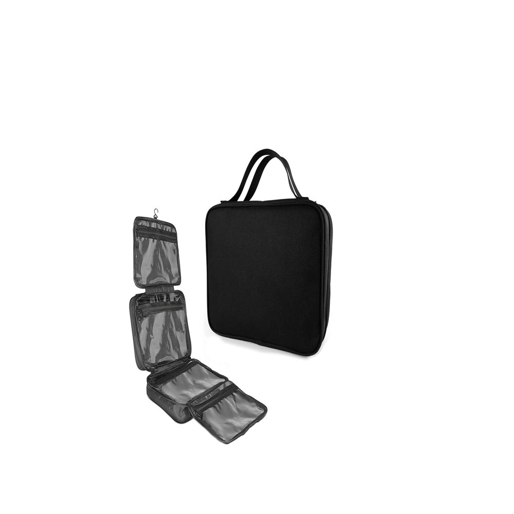 GoGoTravel Medium Hanging Travel Toiletry Bag - Waterproof, Black, Unisex-Adult, Travel Essentials Organizer