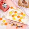 72 Pcs Hair Accessories Set - Self Hinge Barrettes, Bows, Flowers, Plastic Clips for Baby Girls, Toddlers (Orange, Red, Yellow, White) view 4
