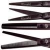 Kissaki Hair Scissors Black Cherry Titanium Futasuji 5.5 inches Hair Cutting Shears and Ishizuki 60 Tooth Blending Thinning Shears Matching Combo view 3