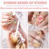 QIUFSSE 12 Colors Sculpture Painting Set, 3D Nail Art Set with Carved Painting Pen, Salon Creative DIY Gel Nails view 4