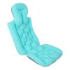 Gralara Bath Pillow, Spa Pillow with Back and Headrest Cushion,Spa Bathtub Pillow for Tub Head Neck Shoulder Back Support with 10 Non-Slip Suction Cups, Blue view 3