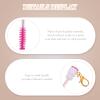 LALAFINA Lash Wand Keychain Makeup Brush Wands Set Eyelash Mascara Portable Tube Sturdy Acrylic view 2
