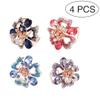 LALAFINA 4pcs Crystal Jaw Hair Clips for Women Barrettes Dark Elegant Headwear for Parties Celebrations and Daily Use view 2