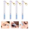LALAFINA 4pcs Eyelash Brush with Tube, Mascara Wand Tube Set Diamond Empty Mascara Eye Makeup Tool with Girls, Blue view 4