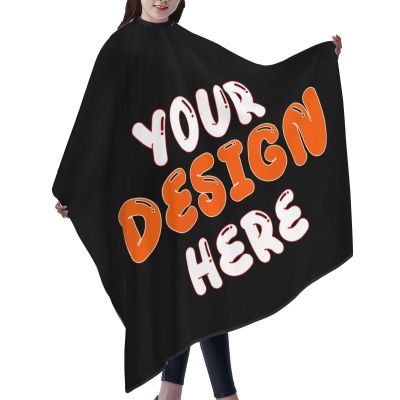 AHOBAGGA Custom Barber Cape Add Your Photo Text Personalized Salon Haircut Capes Haircut Kit Hairdressing Apron For Men Women Home Salon Barbershop
