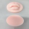 2 Pieces 3D Tattoo Practice Lips Module Open Mouth with Teeth, Soft Silicone Realistic Tattoo Fake Skin, Microblading Practice Skin for Semi Permanent Make Up Supplies (2pcs, Beige) view 4