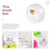 Beaupretty 1set Nail Drill Bit Cleaner Brush Removable Storage Box Multi-functional Nail Art Tool for Cleaning Drill Bits for Professionals and Beginners Convenient for Travel view 3