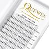 QUEWEL Premade Lash Fans, 3D Premade Fans Eyelash Extensions 0.10mm Thickness C Curl 11mm Volume Lash Extensions Short Stem Pre Made Fans Eyelash Extensions(3D 0.10C 11mm) view 1