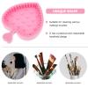 Beaupretty Makeup Brush Cleaning Pad Washing Tool Scrubber Cosmetic Brush Scrubber Brush Cleaning Bowl Beauty Make up Makeup Tool Clean Supplies Eye Shadow Brush Portable view 4