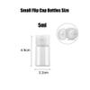 24PCS 5ml Travel Size Empty Clear Plastic Sample Bottle Container with Flip Cap Refillable Makeup Cosmetic Toiletry Containers Vial Jar Pot for Lotion Cream Shampoo Shower Gel Essential Oil view 2