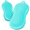 minkissy 2pcs Silicone Body Scrubber Exfoliating Bath Shower Brush Gentle Skin for Daily Use Promotes Circulation Types view 1