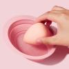 minkissy 1set Silicone Makeup Brush Cleaner Drying Basket Makeup Brush Cleaning Mat for Easy Use Convenient Drying view 2