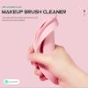 minkissy 1set Silicone Makeup Brush Cleaner Drying Basket Makeup Brush Cleaning Mat for Easy Use Convenient Drying view 3