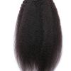 QIRUI Brazilian Kinky Straight Human Hair Bulk For Braiding Corase Italian Yaki Hair Bundles Extension Bulk Hair Weaving 3Pcs (28inch, 1Pcs/Lot) view 4
