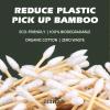 Bamboo Cotton Swabs - 1000 Count - Pointed & Spiral Heads- 100% Biodegradable Cotton Buds | Natural & Sustainable Makeup Remover | Organic Cotton Heads | FSC Certified and PETA Approved. view 3