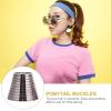 8pcs Ponytail Buckles Hair Clip Metal Hair Cuffs Ponytail Holder Cuffs Rings High Ponytail Hair Clips Hair Accessories for Women Girls view 2