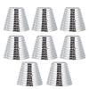 KALLORY 16pcs Tie Rings Hair Teeth Girl for Cuffs Silver Holder High Buckles Girls Metal Ring Punk with Circle Long Use Cuff Barrette Ponytail Plastic Gold Fashion Simulation Headwear view 1