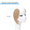 SEGO Side Bangs Clip in Bangs 100% Real Human Hair 10 inch 2PCS French Bangs Wave Fringe Swept Natural look Hair Piece 15g/Pcs/Dark Blonde view 4