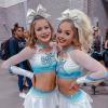 16 PCS 8" Large Glitter Cheer Bows for Cheerleaders, CN Sparkly Hair Bows with Elastic Hair Ties Accessories for Teens Girls Women Cheerleading Softball Competition Sports (Silver) view 3