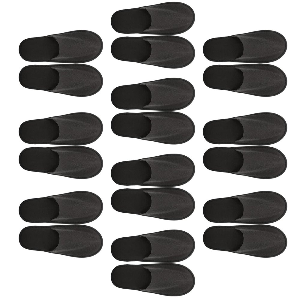 ARTIBETTER House Slippers 20Pcs Non-Slip Disposable Slippers Closed Toe Spa Indoor Hotel for Guests, Hotel, Travel Indoor