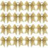 16PCS 8" Large Glitter Cheer Bows for Cheerleaders, CN Sparkly Hair Bows with Elastic Hair Ties Accessories for Teens Girls Women Cheerleading Softball Competition Sports (Gold) view 1