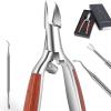 Podiatrist Toenail Clippers and Lifters for Thick or Ingrown Toenail, Pedicure Clippers Ingrown Toenail Tools Set view 1