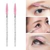 100 Pcs Disposable Eyelash Brush, Mascara Wands Makeup Brushes Applicators Kits for Eyelash Extensions, Eyebrow Brush with Container (Pink, Black) view 2