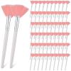 60 Pcs Fan Facial Brushes Fan Mask Soft Facial Applicator Brushes Acid Brush Cosmetic Makeup Blush Applicator Tools for Esthetician Eyeshadow Peel Mud Cream(Pink) view 1